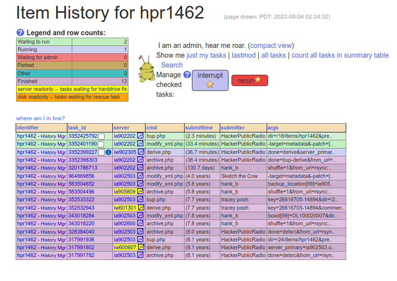 History for show hpr1462