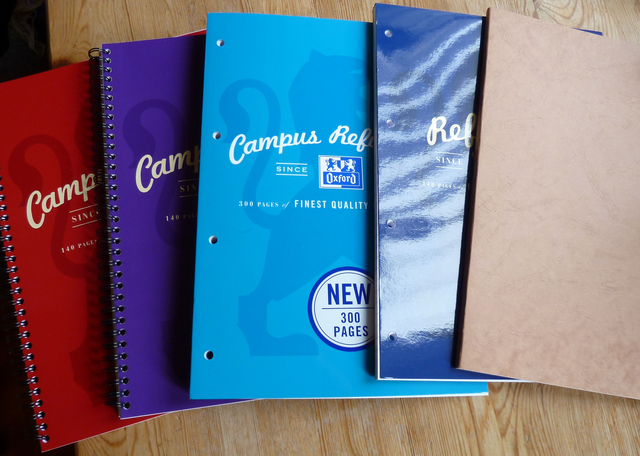 Oxford and Clairefontaine stationery