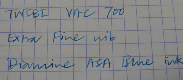 TWSBI VAC 700 writing sample