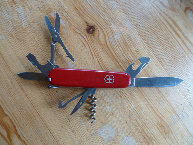 Victorinox knife, all tools shown