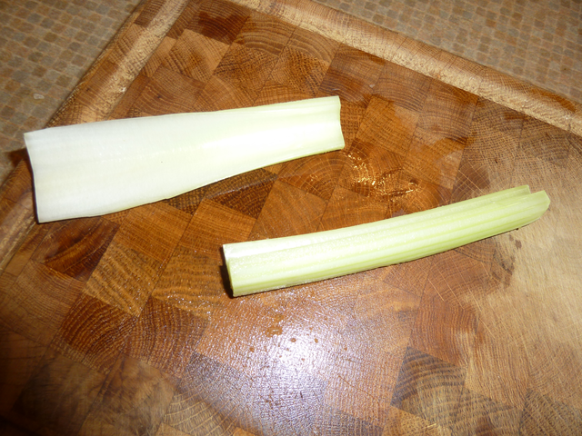 Preparing celery 1