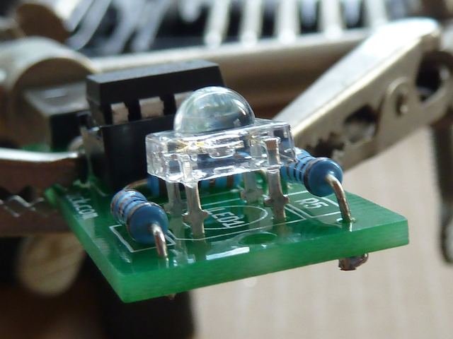 The RGB LED close up