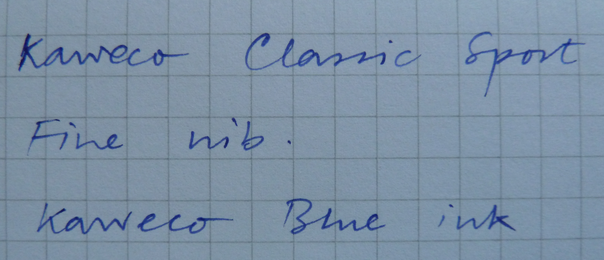 Kaweco Classic Sport writing sample