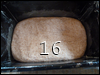 Dough pressed down