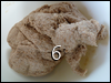 Dough mixed in mixer