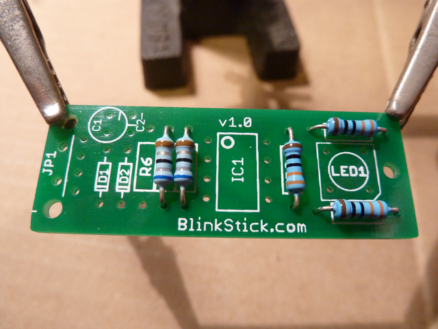 Adding the resistors 3