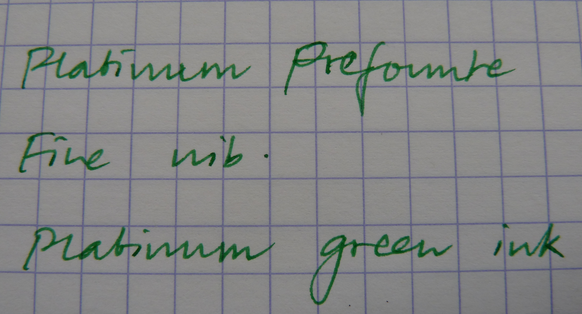 Platinum Prefounte writing sample