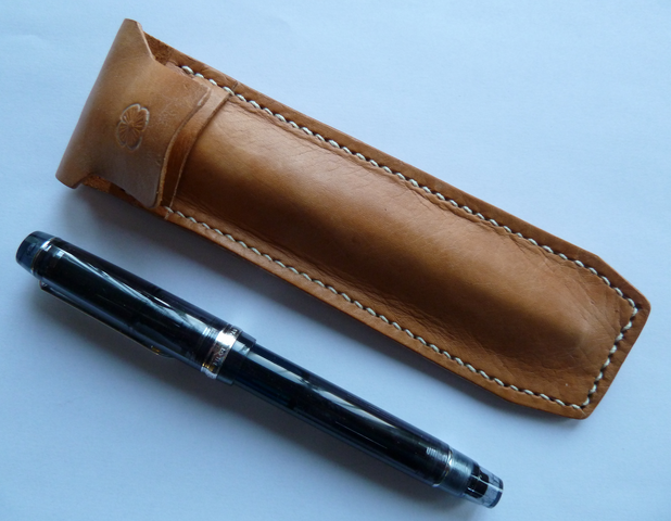 Hand-made leather pen case
