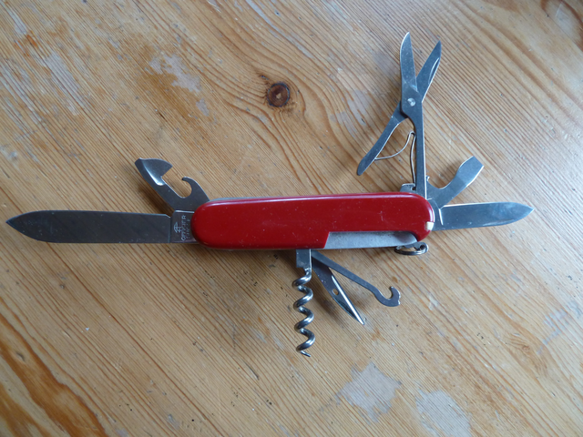 Victorinox knife, all tools shown