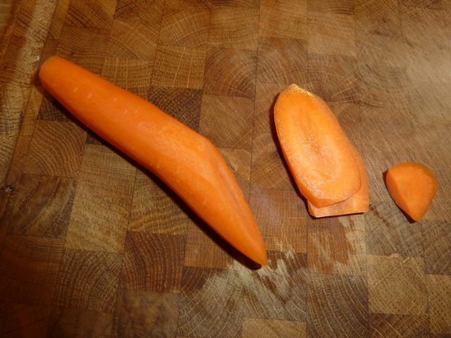 Preparing carrots 1