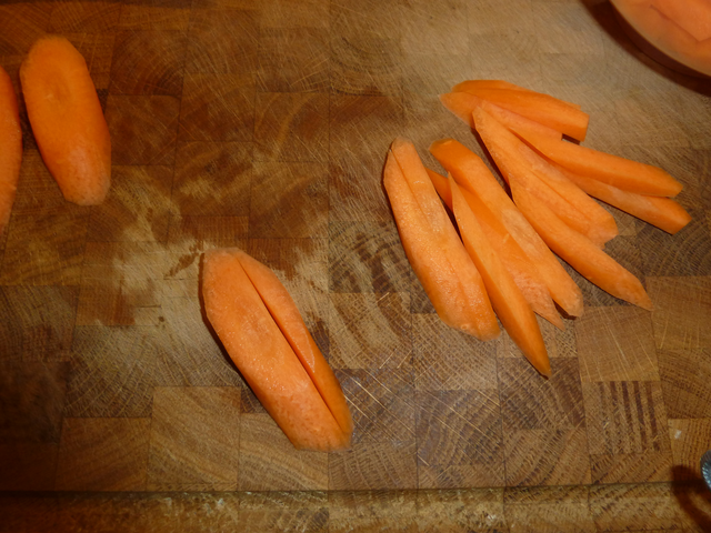 Preparing carrots 3