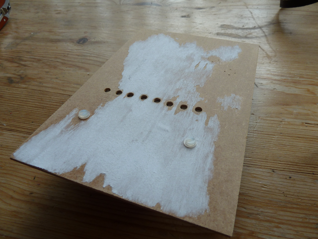 Front of backing plate