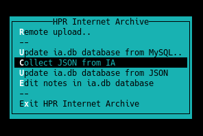 Pdmenu for IA management