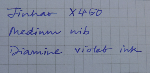 Jinhao X450 writing sample