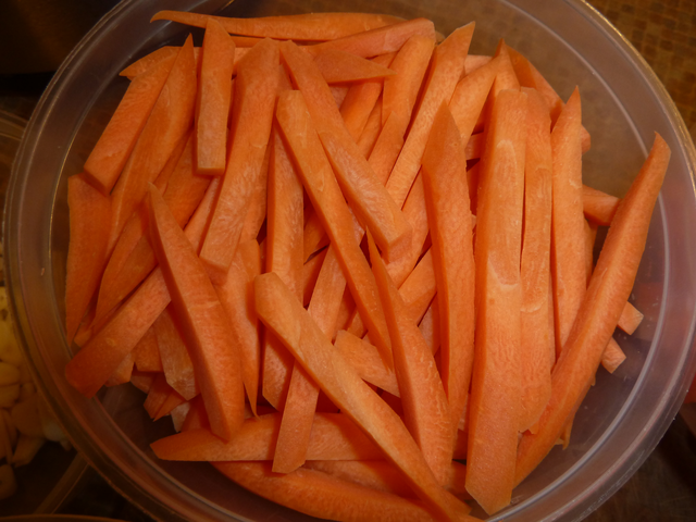 Preparing carrots 4